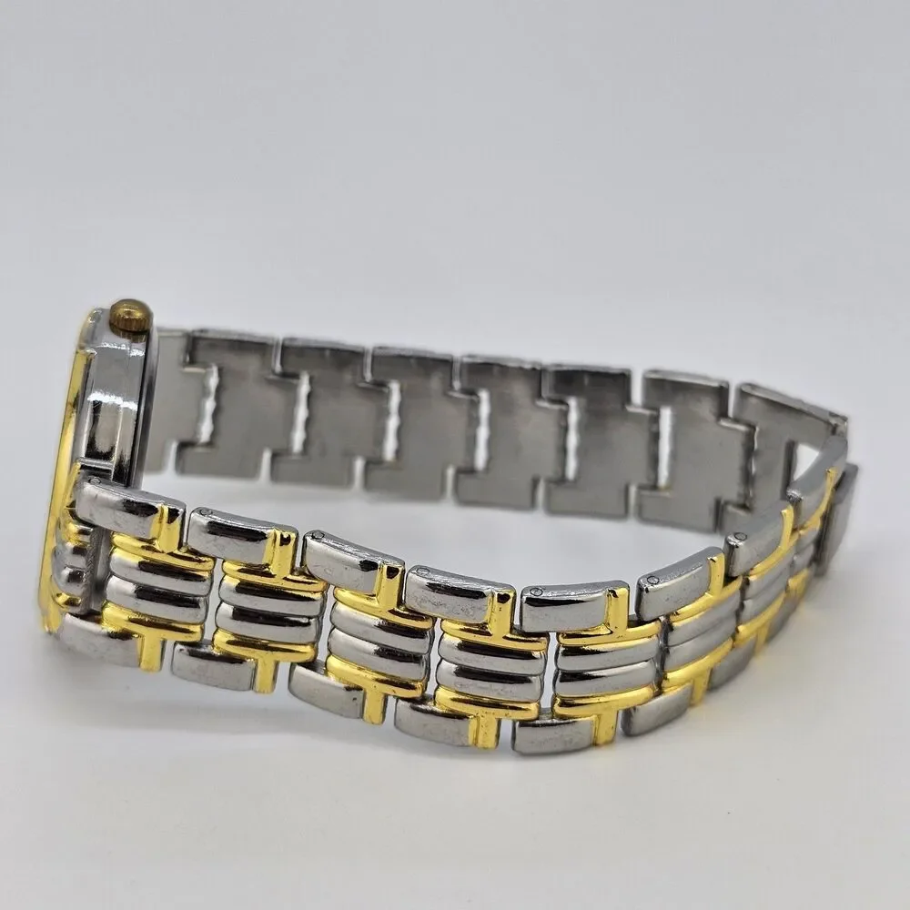 32MM Women's Watch‎ White Dial Gold Gray Bracelet Band 7.5